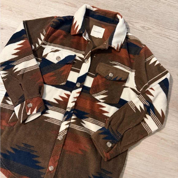 Thread & Supply Aztec Patterned Fleece Jacket - Picture 5 of 8
